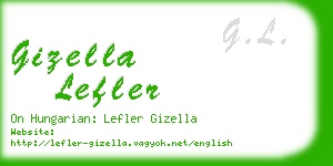 gizella lefler business card
